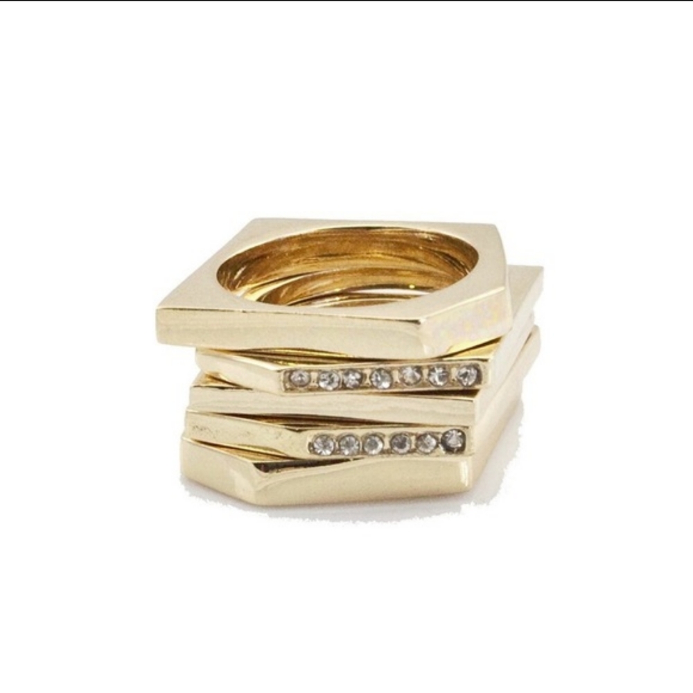Gold Stack ring set - Picture 4 of 5